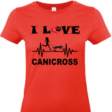 Tee shirt femme 190 grs - I love canicross