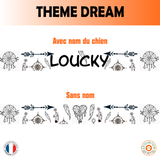 Collier pour chien en biothane uni - REF DREAM - 25mm