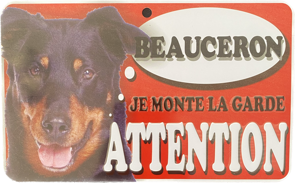 Plaque en métal Beauceron