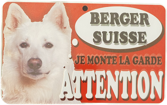 Plaque en métal Berger suisse