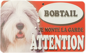 Plaque en métal Bobtail