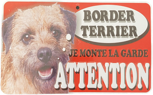 Plaque en métal Border Terrier