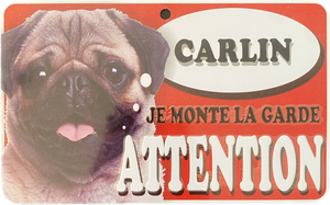 Plaque en métal Carlin