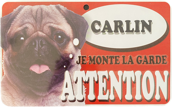 Plaque en métal Carlin