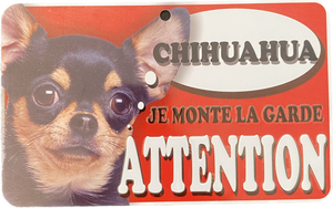 Plaque en métal Chihuahua 2
