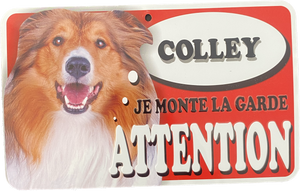 Plaque en métal Colley