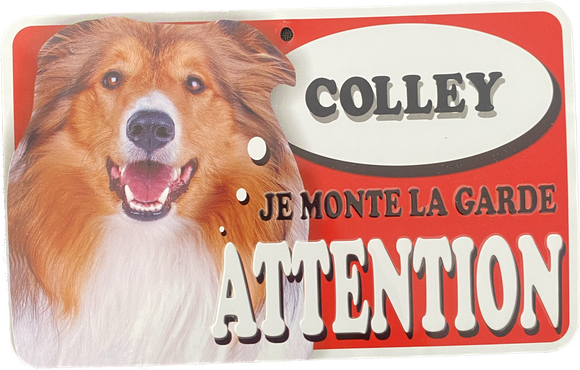 Plaque en métal Colley