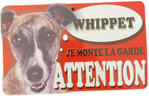 Plaque en métal Whippet
