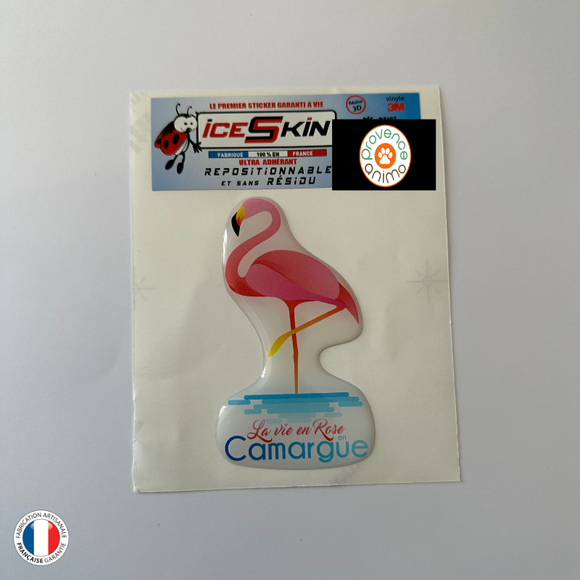 Sticker repositionnable - Flamants Rose 2