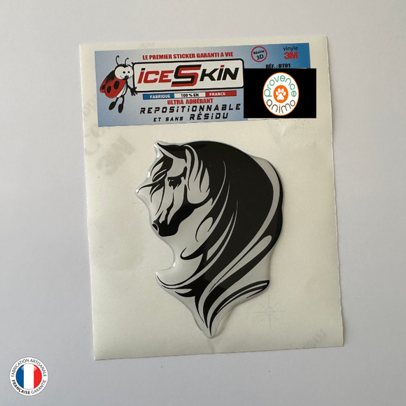 Sticker repositionnable - Tête de cheval