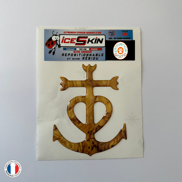 Sticker repositionnable - Croix de Camargue 3