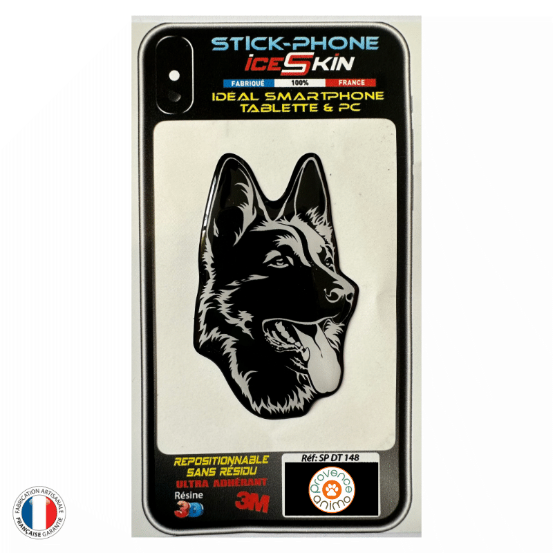 Autocollant En Vinyle Transparent Pour Fenêtre, Berger Malinois Belge, Panneau D'avertissement