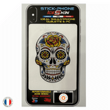 Sticker repositionnable pour téléphone - Tête de mort 1