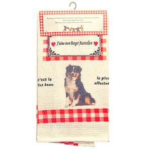 Torchon de cuisine CHIEN - BERGER AUSTRALIEN