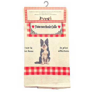 Torchon de cuisine CHIEN - BORDER COLLIE