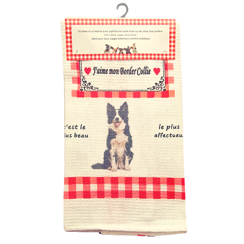 Torchon de cuisine CHIEN - BORDER COLLIE