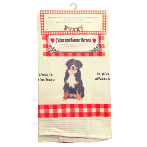 Torchon de cuisine CHIEN - BOUVIERS BERNOIS