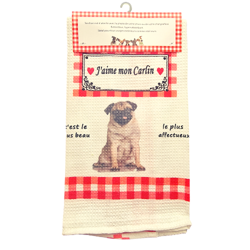 Torchon de cuisine CHIEN - CARLIN