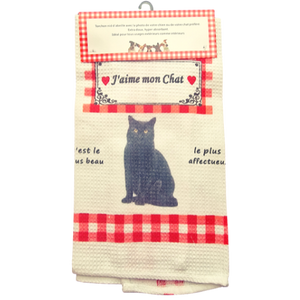 Torchon de cuisine CHAT NOIR