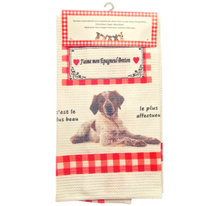 Torchon de cuisine CHIEN - EPAGNEUL BRETON