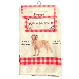 Torchon de cuisine CHIEN - GOLDEN RETRIEVER