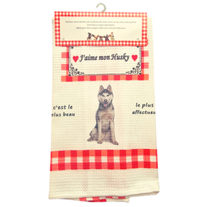 Torchon de cuisine CHIEN - HUSKY