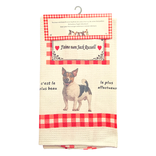Torchon de cuisine CHIEN - JACK RUSSELL