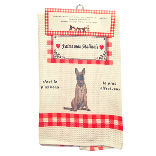 Torchon de cuisine CHIEN - MALINOIS