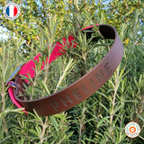 Collier pour chien bicolore BIOTHANE- A créer soi même ! REF PAU