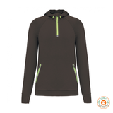 Sweat-shirt à capuche 1/4 zip sport unisexe - Proact