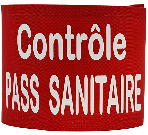 Brassard de sécurité  haute visibilité - CONTROLE PASS SANITAIRE