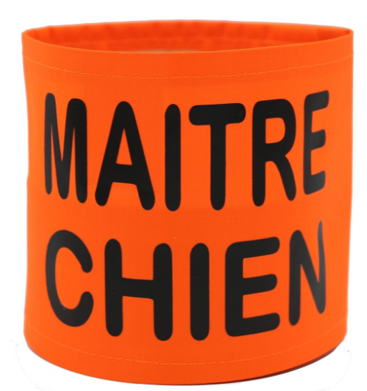 Brassard de sécurité haute visibilité - MAITRE CHIEN
