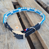 Collier ANTI TIQUE paracord/biothane - boucle chromée - REF GIBRALTAR