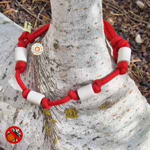 Collier ANTI TIQUE perles de céramique EM - Paracord REF ATLANTA