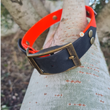 Collier pour chien bicolore BIOTHANE- A créer soi même ! REF PAU
