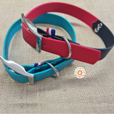 Collier pour chien bicolore BIOTHANE- A créer soi même ! REF PAU