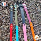 Collier pour chien bicolore BIOTHANE- A créer soi même ! REF PAU