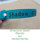 Collier pour chien en biothane uni - REF LIMOGES - Coloris au choix