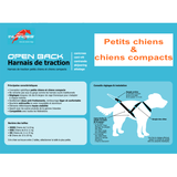 Harnais Open back - INLANDSIS spécial petit chien
