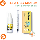 Huile de CBD 4 % petit & moyen chien ou chat - WEPET - MEDIUM