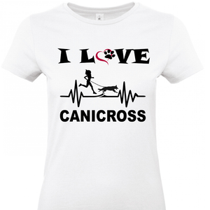 Tee shirt femme 190 grs - I love canicross