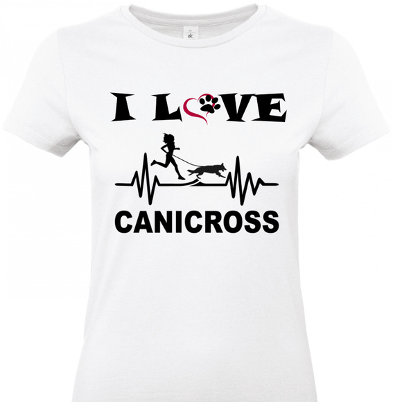 Tee shirt femme 190 grs - I love canicross