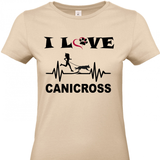 Tee shirt femme 190 grs - I love canicross