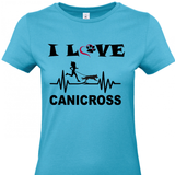 Tee shirt femme 190 grs - I love canicross