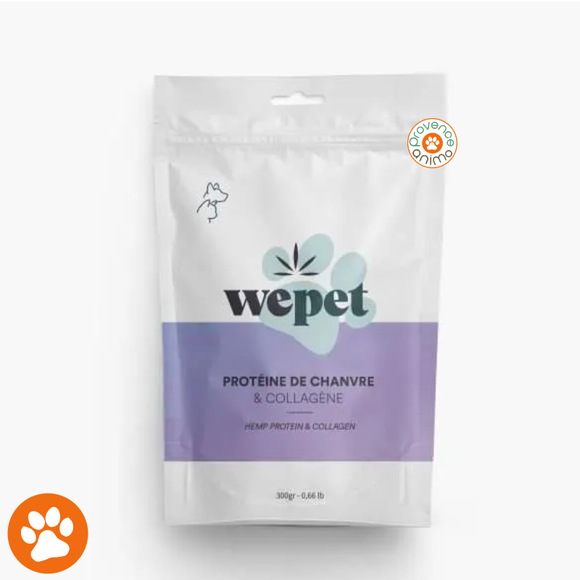 Protéine de chanvre & collagène pour animaux - WEPET