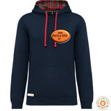Sweat capuche contrastée avec photo et texte au choix- A personnaliser