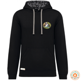 Sweat capuche contrastée avec photo et texte au choix- A personnaliser