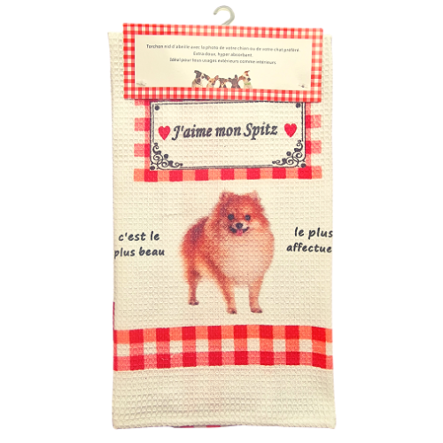 Torchon de cuisine CHIEN - SPITZ