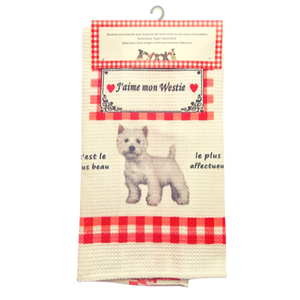 Torchon de cuisine CHIEN - WESTIE