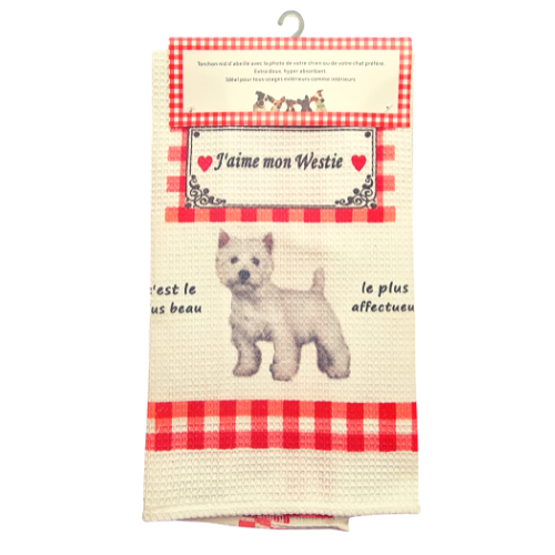 Torchon de cuisine CHIEN - WESTIE